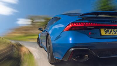 The rear lights have what Audi calls a high-recognition factor