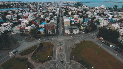 Hallgrimskirkja, Reykjavík, Iceland, where a four-day working week was trialled with great success.