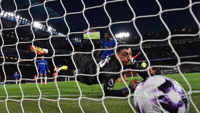 CHELSEA RATINGS: Faced one shot on target in first half, an easy save from weak Beto shot. Beaten by Beto header but Everton attacker was offside. Next save did not come until injury time with deflected shot. AFP