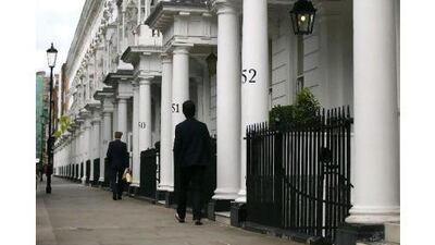 Foreign buyers are taking advantage of the weak pound to snap up property in prime areas of London such as Cadogan Place, above. Bloomberg News