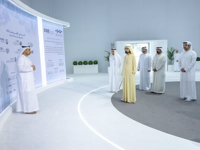 Sheikh Mohammed attended the launch ceremony of the Dubai Silicon Oasis project. Photo: Dubai Media Office
