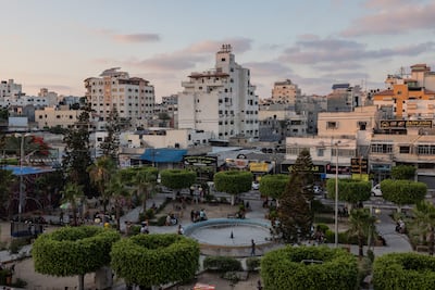 A public park in central Gaza's Remal neighbourhood in 2021. The war has destroyed recreational spaces as well as homes. Stefanie Glinski for The National