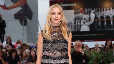 MISS: Looking shabby rather than chic, Jessica Mercedes didn't quite pull of this daring dress. The shopping bag handbag was a big no. 