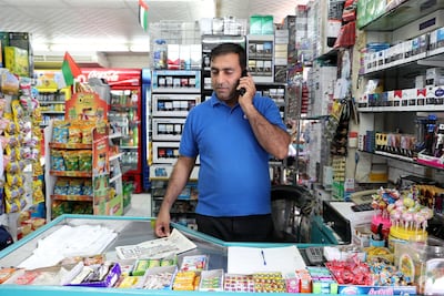 Reza Poorshami runs the two Kawoos Ghulam supermarkets and has lived in Jumeirah since 1971. Pawan Singh / The National