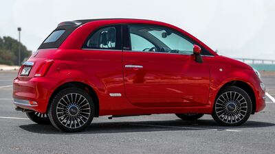 The 2018 Fiat 500C in Abu Dhabi. Victor Besa / The National