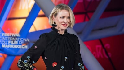 Naomi Watts attends the opening ceremony of the 18th edition of the Marrakech International Film Festival on November 29, 2019. AFP