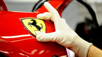 Ferrari's iconic badge. Courtesy Ferrari