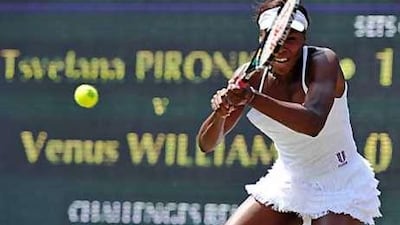 It is the second time in three matches the 22-year-old Pironkova, above, has defeated Williams.