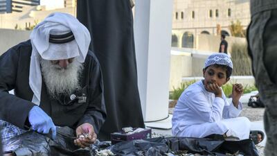 Various activities showcased Abu Dhabi's history on the opening evening of Qasr Al Hosn. Khushnum Bhandari for The National