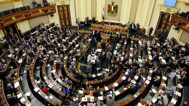 Members of Egypt's Parliament convene for the opening session, at which they will elect a speaker and two deputies. Getty Images