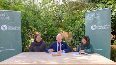 Princess Mashael Saud Al Shalan, left, and Princess Noura bint Turki Al Saud say communities are central to their work. Photo: Aeon