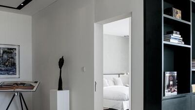 A "gallery" area on the landing leading in to the bedroom highlights the project's generous allocation of space. Courtesy KOA