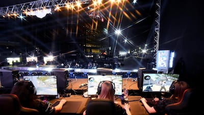 Players in action during day one of the GirlGamer eSports Festival on February 21, 2020. Getty Images