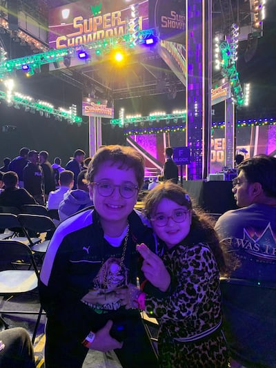 Laith, 8, and his little sister Naya, 4. Evelyn Lau / The National