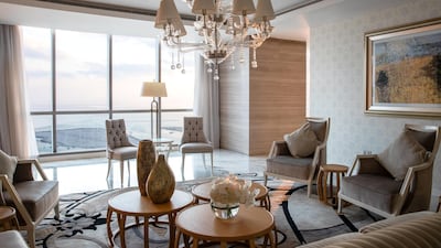 Rooms at Conrad Abu Dhabi Etihad Towers come with views of the corniche and Arabian Gulf. © 2020 Hilton