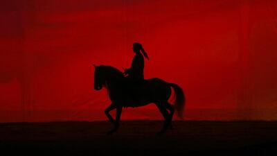 Cavalia at Qasr al Hosn hosts a media day before the opening of the Qasr al Hosn festival starting on Thursday February 20th in Abu Dhabi. Sammy Dallal / The National