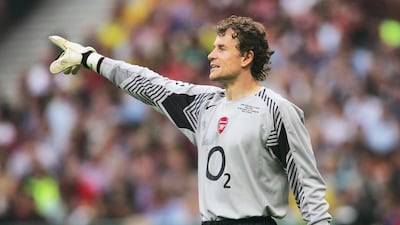 Jens Lehmann: The German left Arsenal in 2008 having been part of the 2003 'Invincibles' and retired two years later while at Stuttgart. Lehmann, who was sent off in the 2006 Champions League final defeat to Barcelona, answered an SOS from Gunners manager Arsene Wenger in 2011 when three of the Frenchman's keepers were injured. Lehmann put aside his feud with Manuel Almunia to sign as back-up, but after the Spaniard was injured in the warm-up ahead of a clash with Blackpool, the 42-year-old stepped in and played his part in a 3-1 win. Getty Images