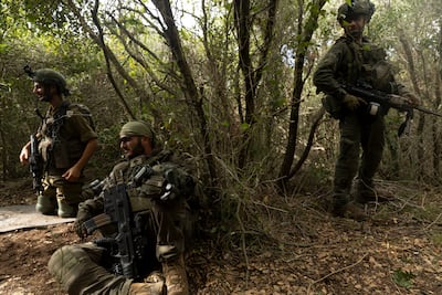 Israeli soldiers in southern Lebanon in 2024. Getty