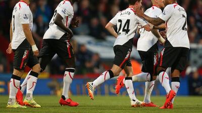 Liverpool need to win, combined with a Manchester City loss, to recover the Premier League title on Sunday May 11, 2014. Kieran Galvin / EPA