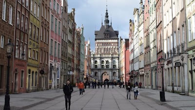 Long Market is typical of the terrain at the heart of Gdansk. Courtesy Tom Allan