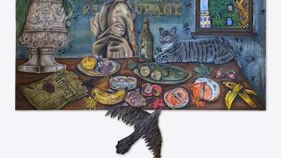 The Future Is In Their Hands features work by promising young artists in Abu Dhabi. Courtesy Etihad Modern Art Gallery