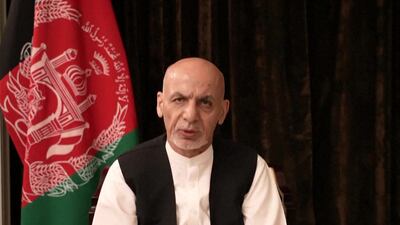 Ashraf Ghani denied rumours he had spirited money out of Afghanistan when he fled Kabul. AFP