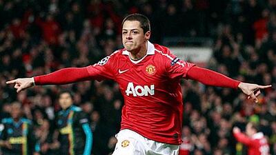 Javier Hernandez scored twice in Manchester United's 2-1 Champions League win over Marseille on Tuesday night. Jon Super / AP Photo