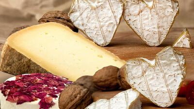 A Valentine's Day cheese selection from Maison Duffour