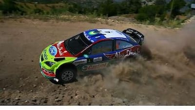 The BP-Ford Abu Dhabi car of Jari-Matti Latvala in action. The team boss Malcolm Wilson is looking to build on a good start to the season. STR / AFP