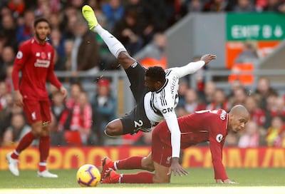 If Andre-Frank Zambo Anguissa, in white, can make the defensive contribution he did for Marseille, he could anchor a trio with Jean Michael Seri and Tom Cairney. Reuters