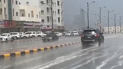 Forecasters issued an orange weather alert for the east coast of the UAE. Image: Screengrab.