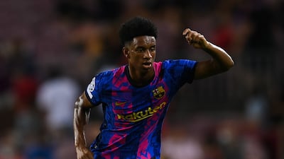 Barca's Alejandro Balde. Getty