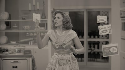 Elizabeth Olsen is Wanda Maximoff, aka Scarlett Witch. Courtesy Disney+