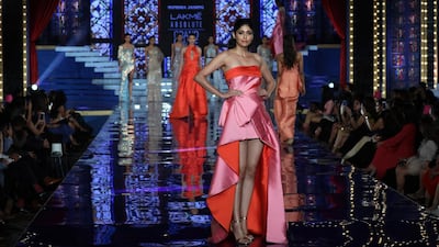 Monisha Jaising called her collection Shades of a Diva. EPA