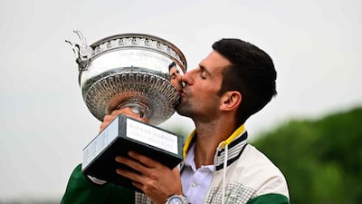 Novak Djokovic became the first player in history to win all four Grand Slams at least three times after clinching the 2023 French Open title. AFP