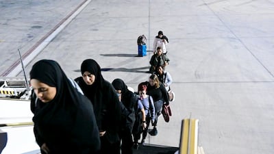 Ten female medics left the UAE on Sunday to join the Emirates team in the field hospital