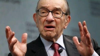 Alan Greenspan, the former chairman of the Federal Reserve, wrote in the Financial Times on Wednesday that looser regulation is needed. Chip Somodevilla / Getty Images / AFP
