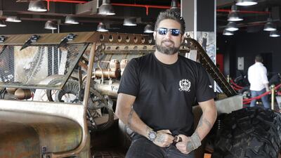 Tarhan Telli, the owner of TT Motor, has worked on some of Hollywood’s biggest blockbusters including The Expendables and Mad Max 3. Jeffrey E Biteng / The National