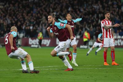 Andy Carroll helped West Ham United to a point against Stoke City on Monday and they could get another draw with Arsenal on Sunday. Catherine Ivill / Getty Images