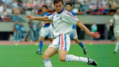 8: David Ginola - France (17 caps, three goals). The flamboyant winger was blamed for France missing the World Cup in the US in 1994 after his misdirected pass handed the winner to Bulgaria in qualification. AFP