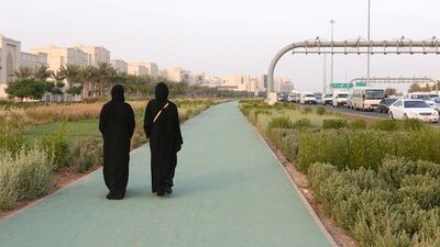 Eating less and walking more would combat obesity, heart disease, energy consumption and pollution. Fatima Al Marzooqi / The National.