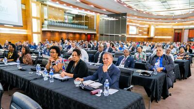 The UAE-South Africa Joint Commission is held in Petoria, South Africa, on Tuesday. MOFAIC / Wam
