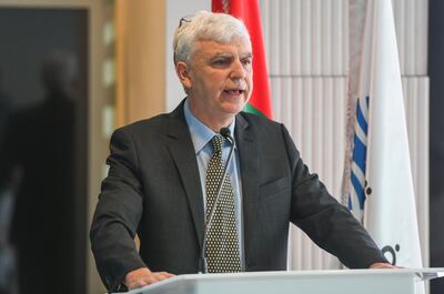 Dr Athol Yates led a team of volunteers to help find out more about the lives of hundreds buried in Abu Dhabi's Sas Al Nakhl cemetery. Khushnum Bhandari for The National