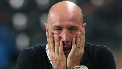 Al Shaab have terminated Italian manager Walter Zenga’s contract “by mutual consent”. AFP PHOTO/KARIM SAHIB