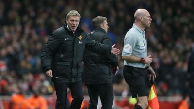David Moyes and Manchester United are 11 points off fourth-placed Liverpool and 15 points from Premier League leaders Chelsea. Alastair Grant/ AP