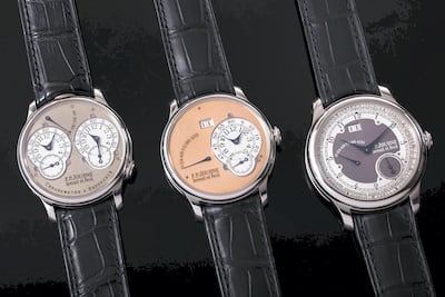 FP Journe watches are making their mark as investment pieces. Photo: Christie's