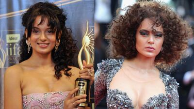22 versus 32 (well, 31): still rocking the curly hair, here's the actress and director winning an IIFA Award in 2009, and then walking the Cannes red carpet in 2018. She's definitely less baby-faced.
