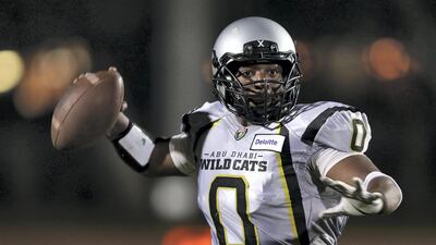 Wildcats player Ralphie Lega in action during the Desert Bowl. Chris Whiteoak / The National