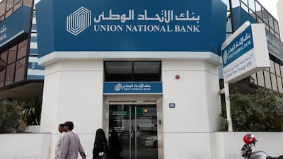 Union National Bank's profit rose in the fourth quarter of last year. Pawan Singh / The National