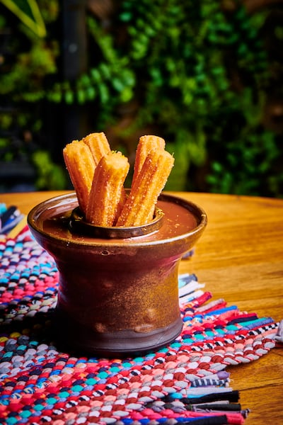 Orange and lime churros are part of the Incan Supper Experience. Photo: Coya